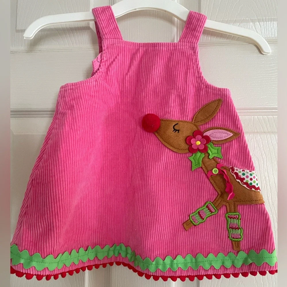 Mud Pie Corduroy Christmas Dress 12-18‎ Months